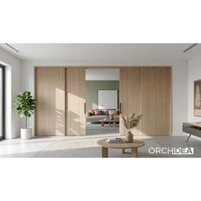 Châssis parallèle pour portes doubles sur un seul côté  | ORCHIDEA vantail parallèle (ou téléscopique)