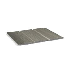 Planchette alvéolaire PVC 30 cm | DURASID® 3 frises Film Anteak - 45ATK-5.00