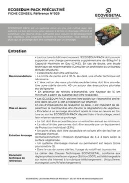Bac précultivé pour toiture végétale | ECOSEDUM PACK 