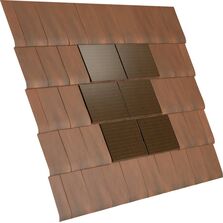 Tuile solaire noire ou rouge pour toiture terre cuite | HP 10 SOLAIRE