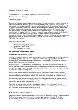 Système de fenêtre modulaire | heroal plus 