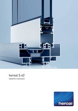  Système coulissant à levage en aluminium à isolation thermique élevée | heroal S 42 