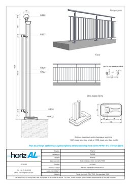 Garde-corps aluminium à barreaudage | Antares