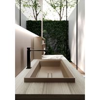 Mobilier suspendu en teck pour  salles de bains | Teck Sense