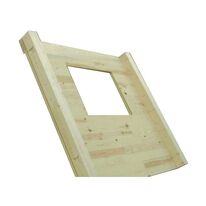 Panneau mural structurel en bois massif CLT  avec nervures pour grande hauteur | Azurtec MNM