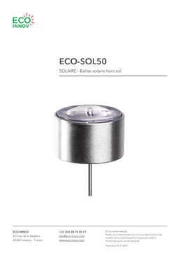 Joncs solaires en acier inoxydable | ECO-SOL50 