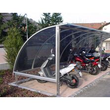 Abri deux-roues type 2 à toiture galbée pour environnement urbain | ABRVA2 