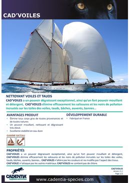 Nettoyant voiles et tauds | CADENTIA CAD’VOILES