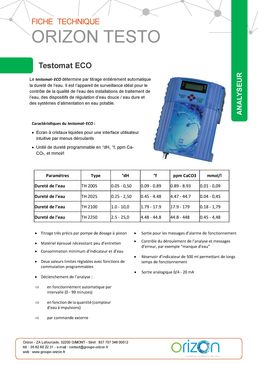 Analyseur Orizon Testomat | Testomat ECO