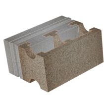 Blocs à bancher en bois-ciment avec isolant externe | Fixolite Haute Isolation (HI) 