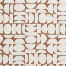 Tissu graphique pour siège, rideaux, murs et accessoires | Fjord Cognac 4260-04
