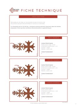 Croix Occitane Croix en terre cuite | TERRES CUITES D'OCCITANIE