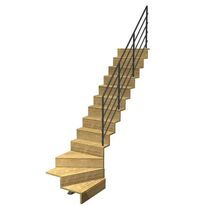 Escalier Jazz quart tournant bas rampe Fera | LAPEYRE SERVICES
