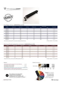Radiateur design à ailettes | VD4608 acier étiré à froid