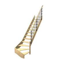 Escalier Aria Quart Tournant Bas Rampe Evan | LAPEYRE SERVICES
