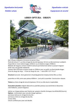 Abri vélos modulaire en acier galvanisé à chaud | OPTURA ORION