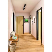 Porte intérieure à âme alvéolaire ou pleine et finition ton bois | Nuova