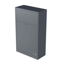 Muret technique type 80 avec totem d’habillage coffret sans boîte aux lettres | MTF 80 0BAL 