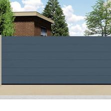 Portail coulissant plein standard aluminium | ABS SAS