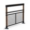 Barrière sécurisée de voirie | Barrière Bios en bois et acier pour espaces publics