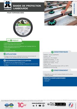 Bandes de protection lambourde