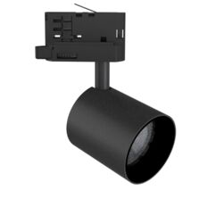 Spot LED sur rail triphasé noir 24 W TRIAC dimmable | Silumen