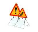 Panneaux triangulaires lumineux pour signalisation des travaux routiers  | PIEDSTOP 