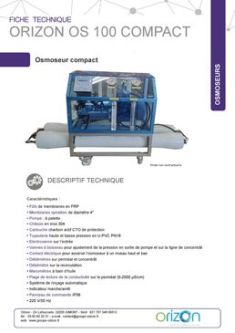 Osmoseur compact | ORIZON OS 100