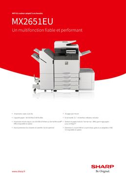 Système d’impression Office A3 couleur multifonction | MX2651EU