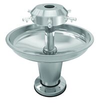 Lavabo circulaire sur pied inox LAGOON | LC-08 