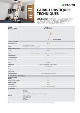 Escalier escamotable super thermo-isolant | LTK Energy 