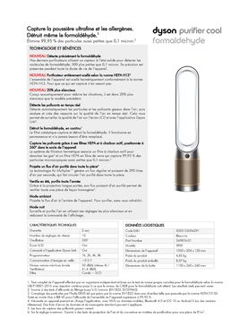 Purificateur d'air | Dyson Purifier Cool Formaldehyde professionnels