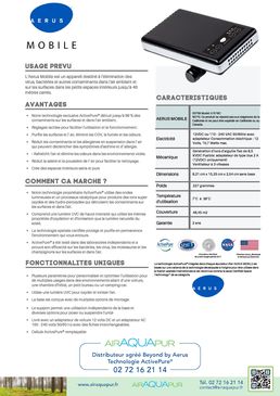 Purificateur d’air mobile | Aerus Mobile