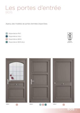 Portes d’entrée en bois | PIERRET SA 